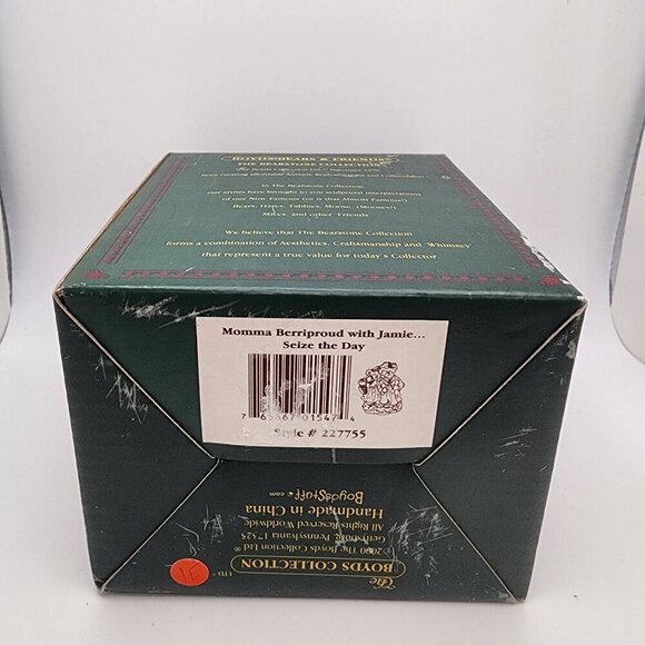 Vintage 2000 Boyds Bears "Momma Berriproud with Jamie...Seize the Day" with Box - Picture 12 of 12